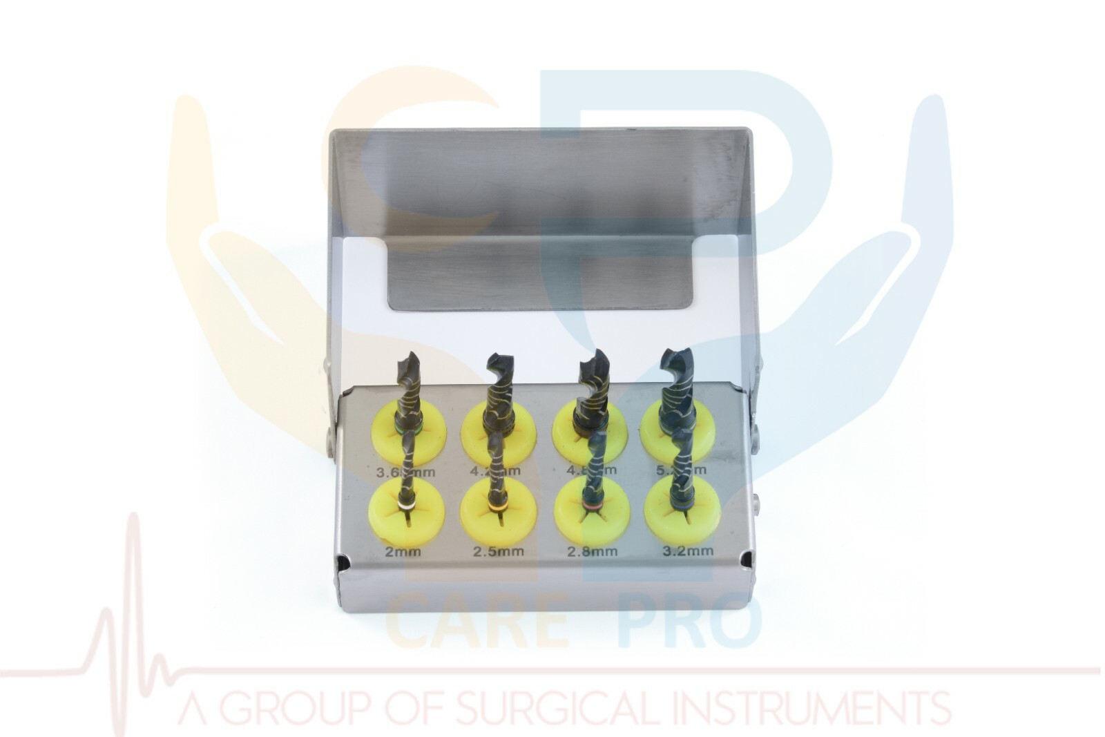 Dental Drill Kit 8 Pcs Set External Irrigation Bur Holder CE