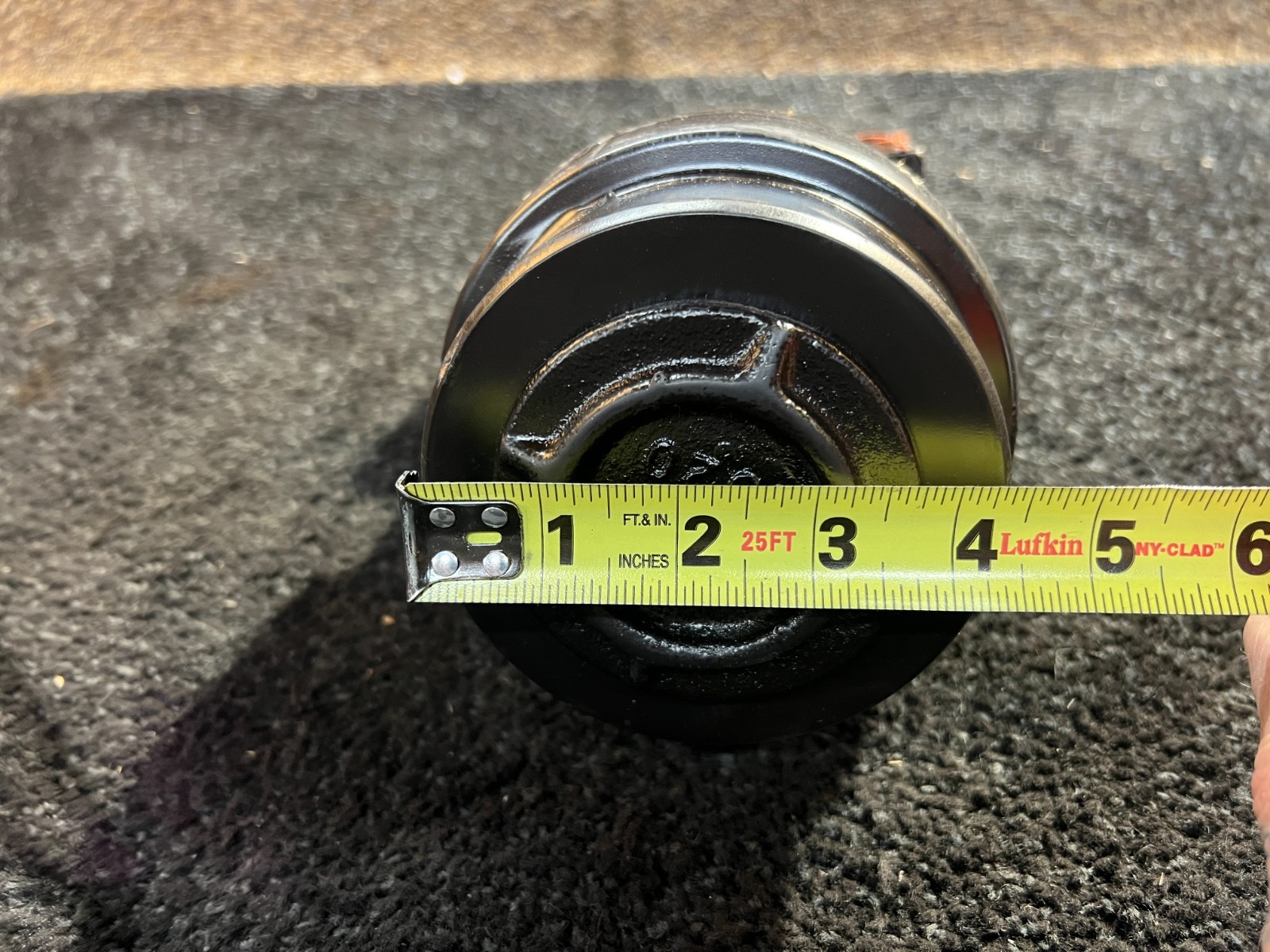Track Roller 4.5″ OD x 10″ Length Steel, Black Powder Coated Finish JAD JL2