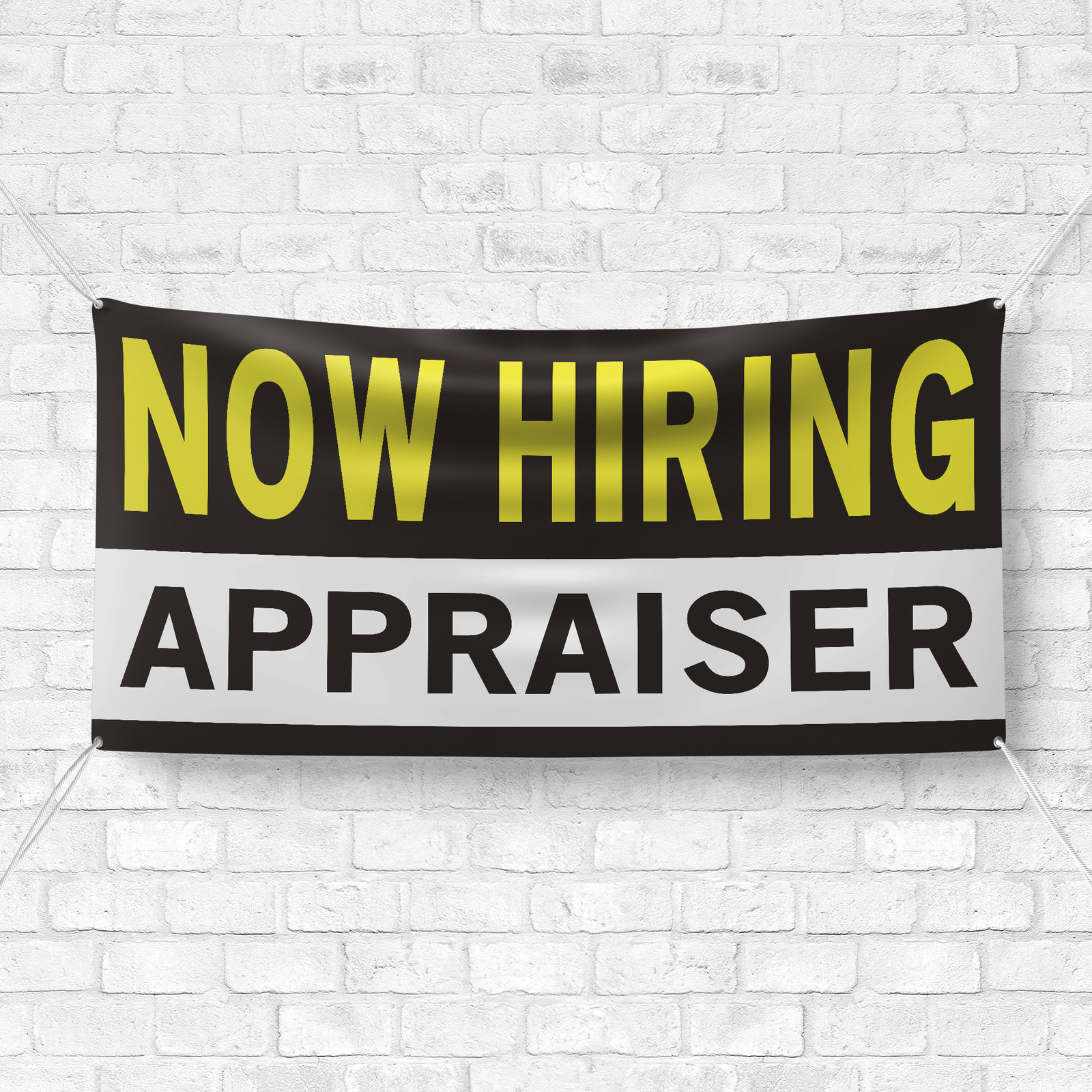 Now Hiring Appraiser 13 oz Heavy Duty Vinyl Banner Jobs Available Help Wanted