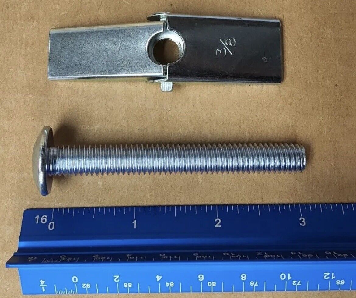 25-pack Wing Toggle Anchor Bolt 3/8 x 3″ Round Mushroom Head Drywall