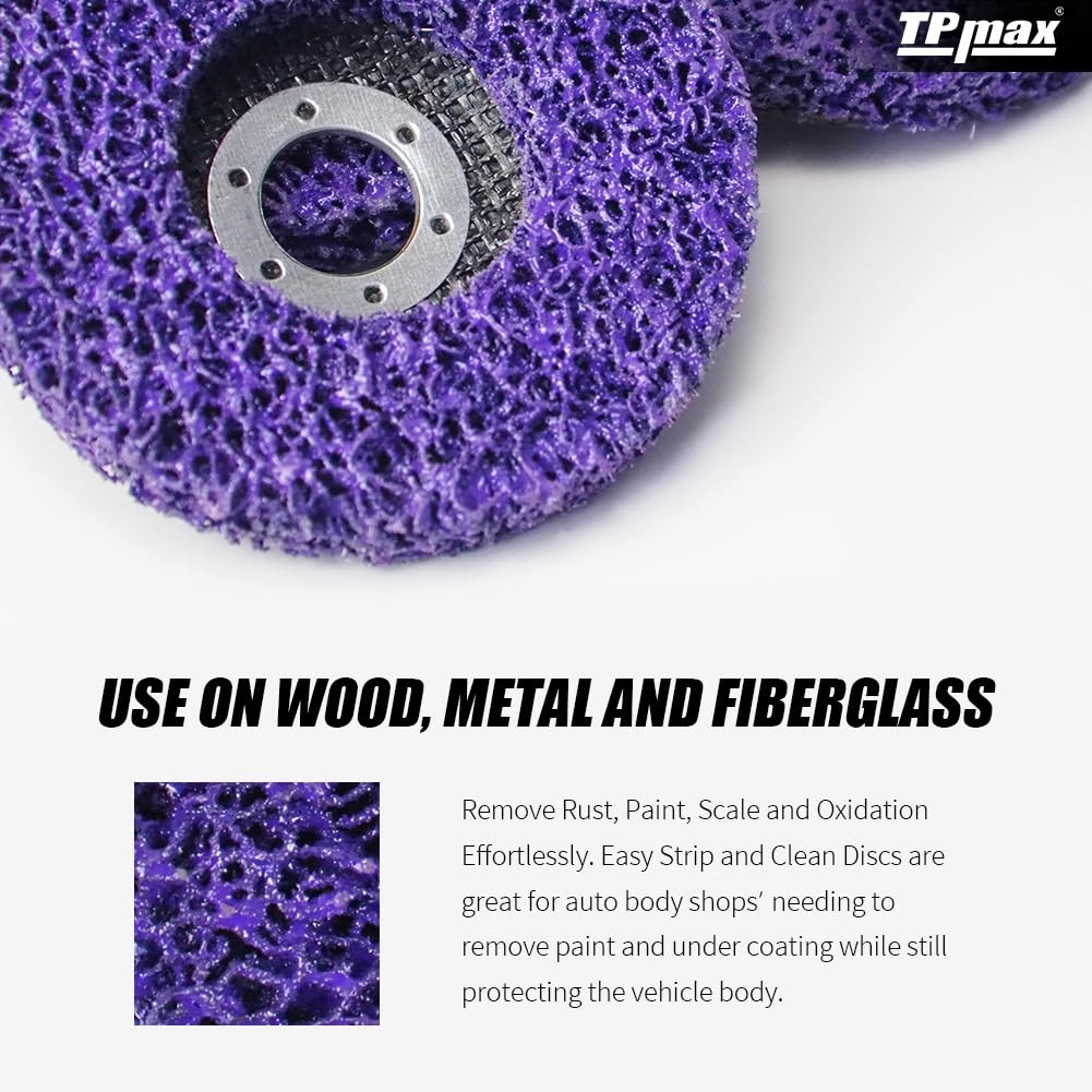 71878 4-Inch Stripping Discs 5/8-Inch Arbor Angle Grinding Wheel – 5 Pack