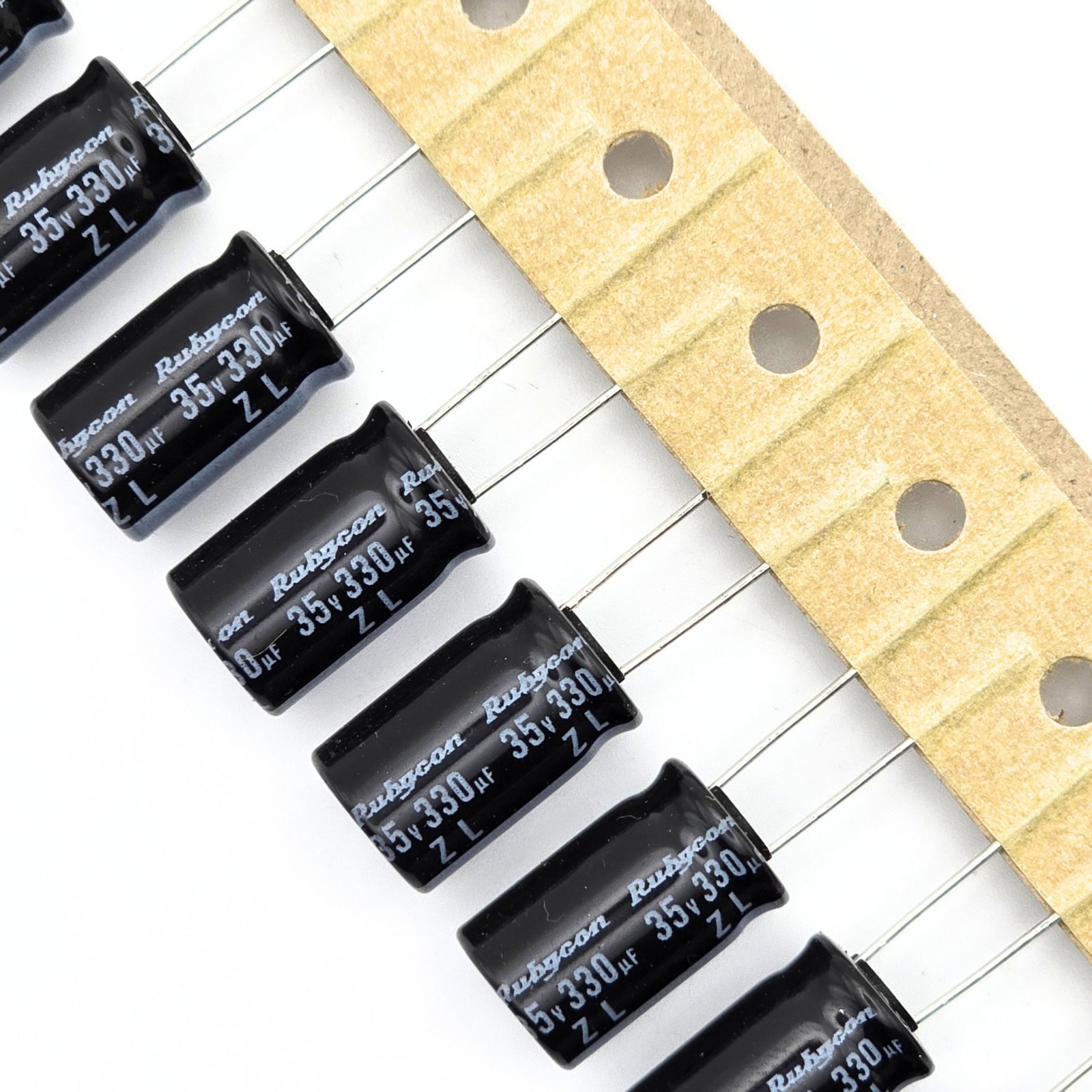 25pcs Rubycon ZL 330uf 35v 105°C Electrolytic Capacitors