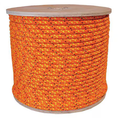 Zoro Select 20Tl58 Climbing Rope, 7/16 In X 600 Ft, 24 Strand, 20Tl58