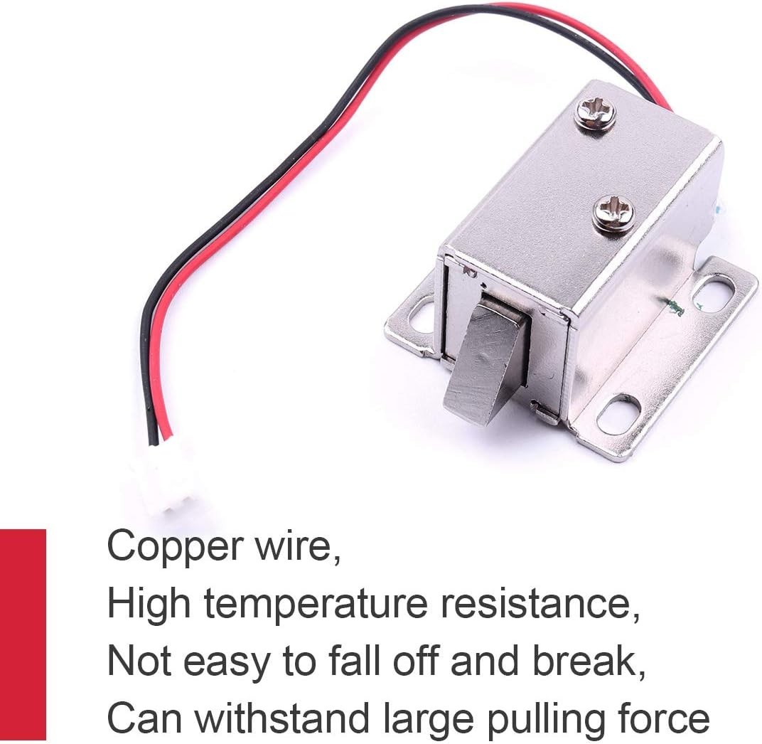 Slim 12V Electromagnetic Magnetic Lock for Secure Cabinets & Fire Doors
