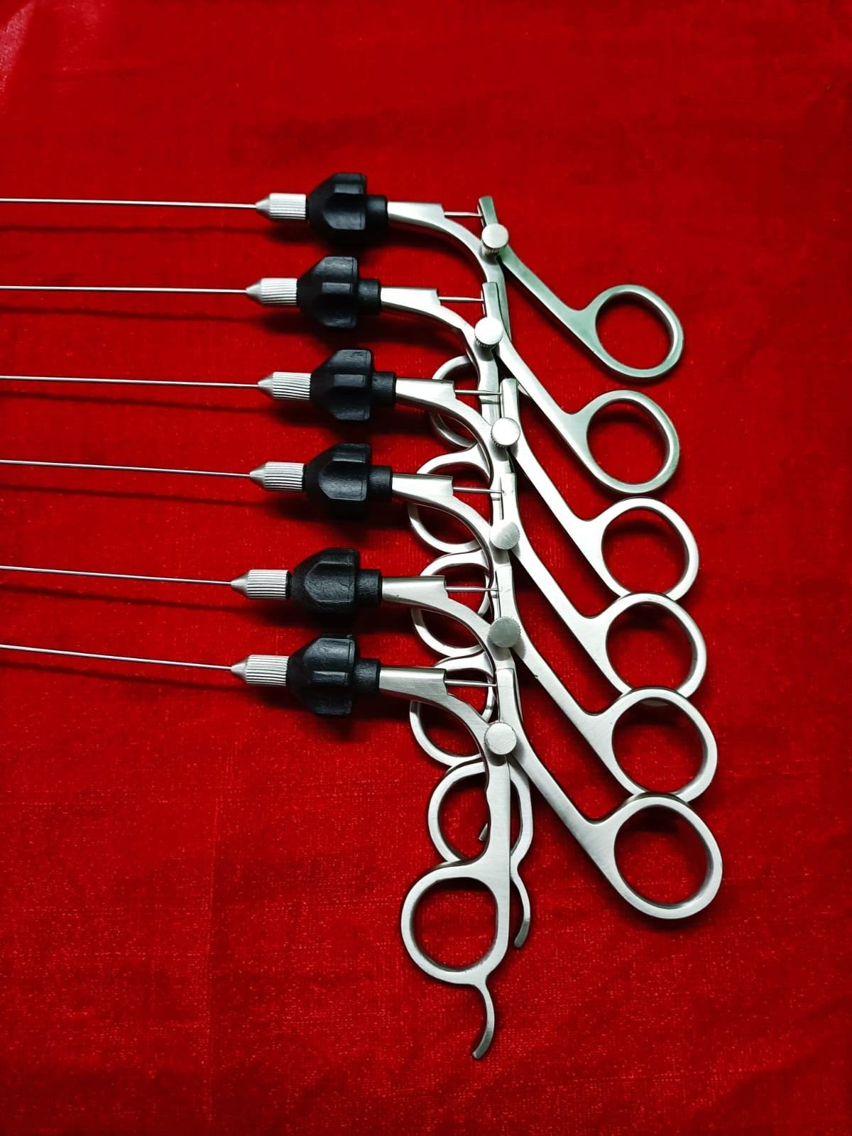 Laparoscopic Semi Rigid Alligator/Scissor 5fr-40cm With Black Rotar – 6pc