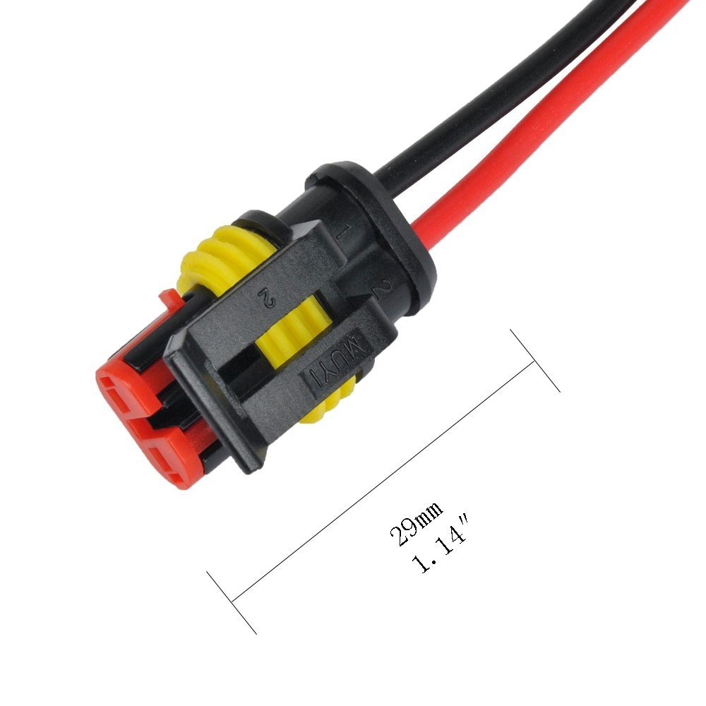 Waterproof 2Pin Connector Kit – 18AWG, Quick Connect & Disconnect, 10pcs