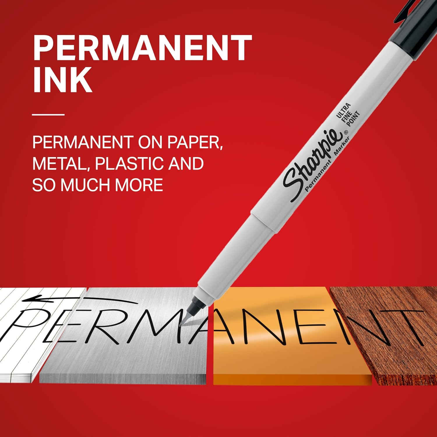 Permanent Markers, Ultra Fine Point, Black, 2 Count – Home, School, Office Suppl