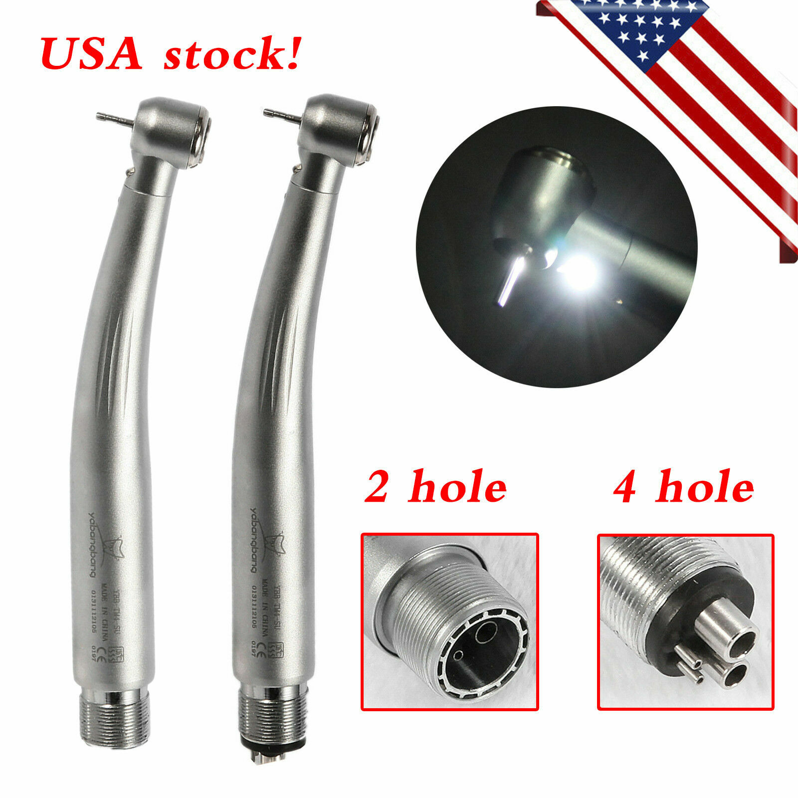 USA YBB/YBM Dental LED PANA MAX Fast High Speed Air Turbine Handpiece NSK Style