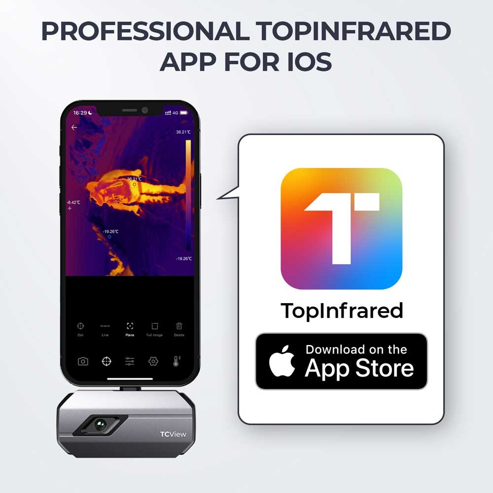 TOPDON TC002 Pro-Level Thermal Imaging Camera for Smartphones (Lighting IOS)