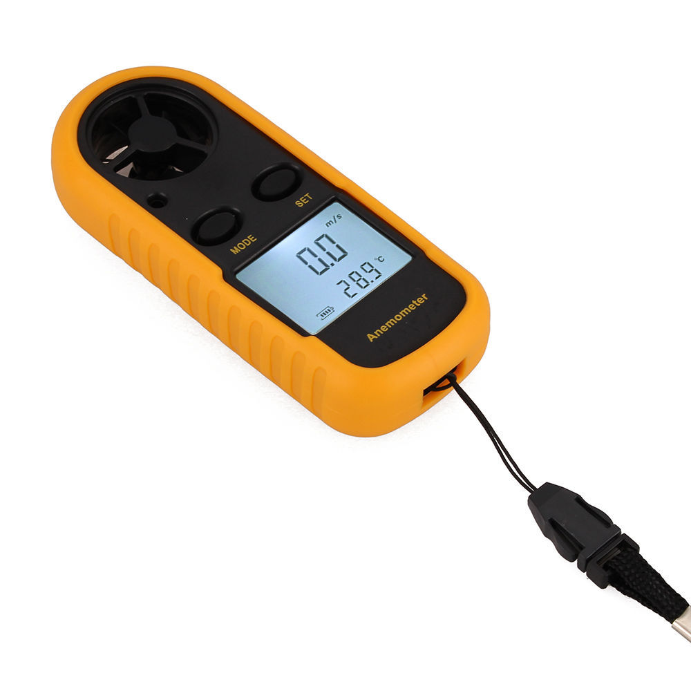 Digital LCD Thermo Anemometer Thermometer Wind Speed Gauge Meter Temperature