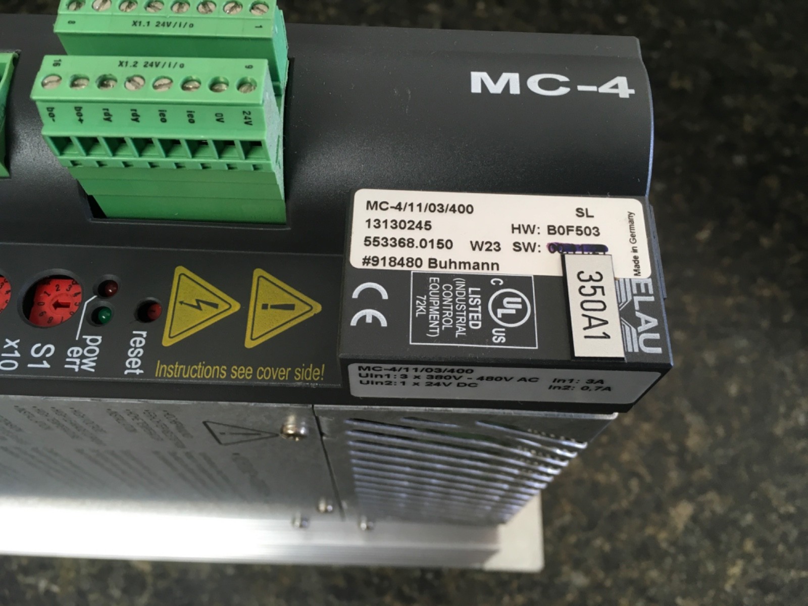Schneider Electric PacDrive MC-4/11/03/400 Servo Drive
