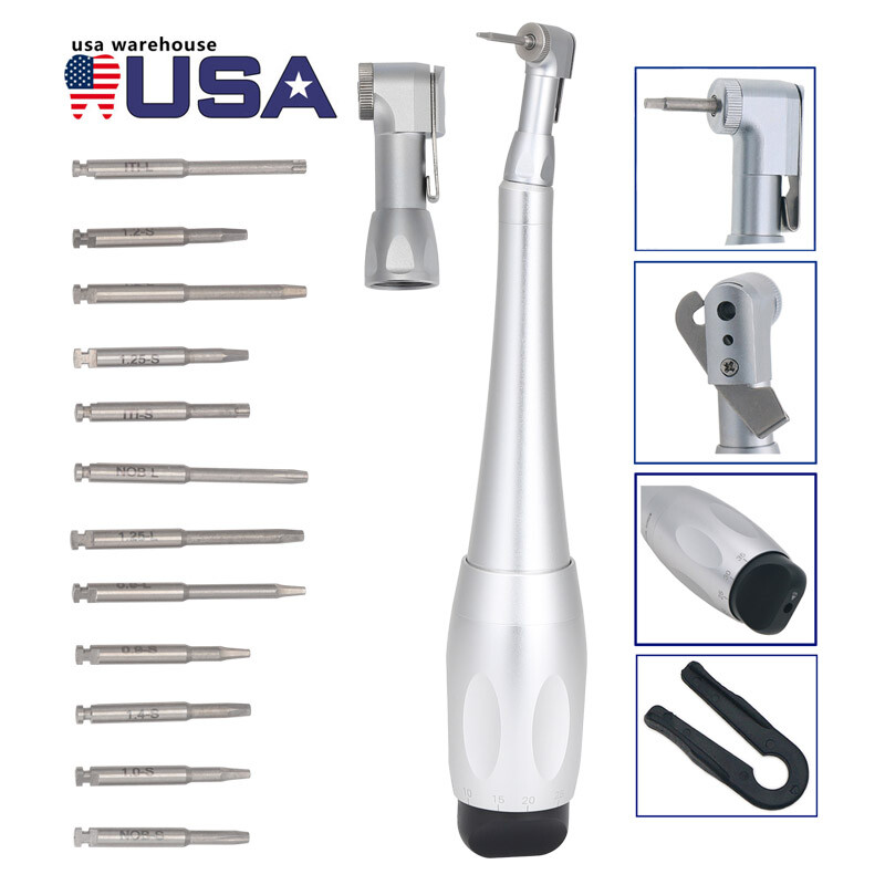 1BOX Dental Torque Driver Torque Wrench Handpiece Universal Dental 16 Drivers