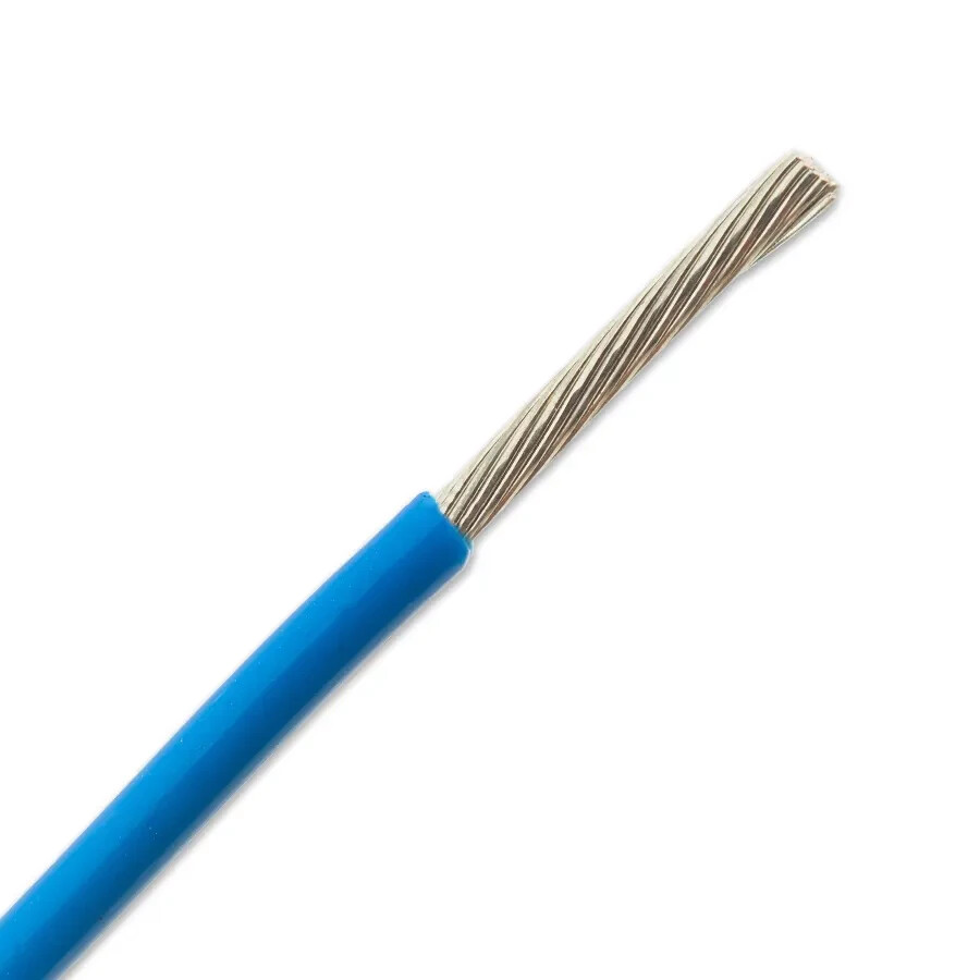 M22759/32-22-6 22 AWG Tinned Copper X-ETFE Insulation 150°C Lead Wire Blue 600V