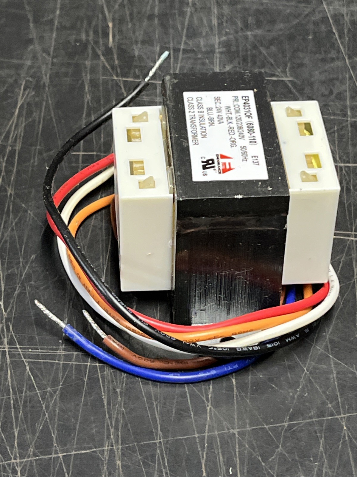 Control Transformer For 24, 12, Or 2.5 Volts AC Control System EP4031OF Class 2