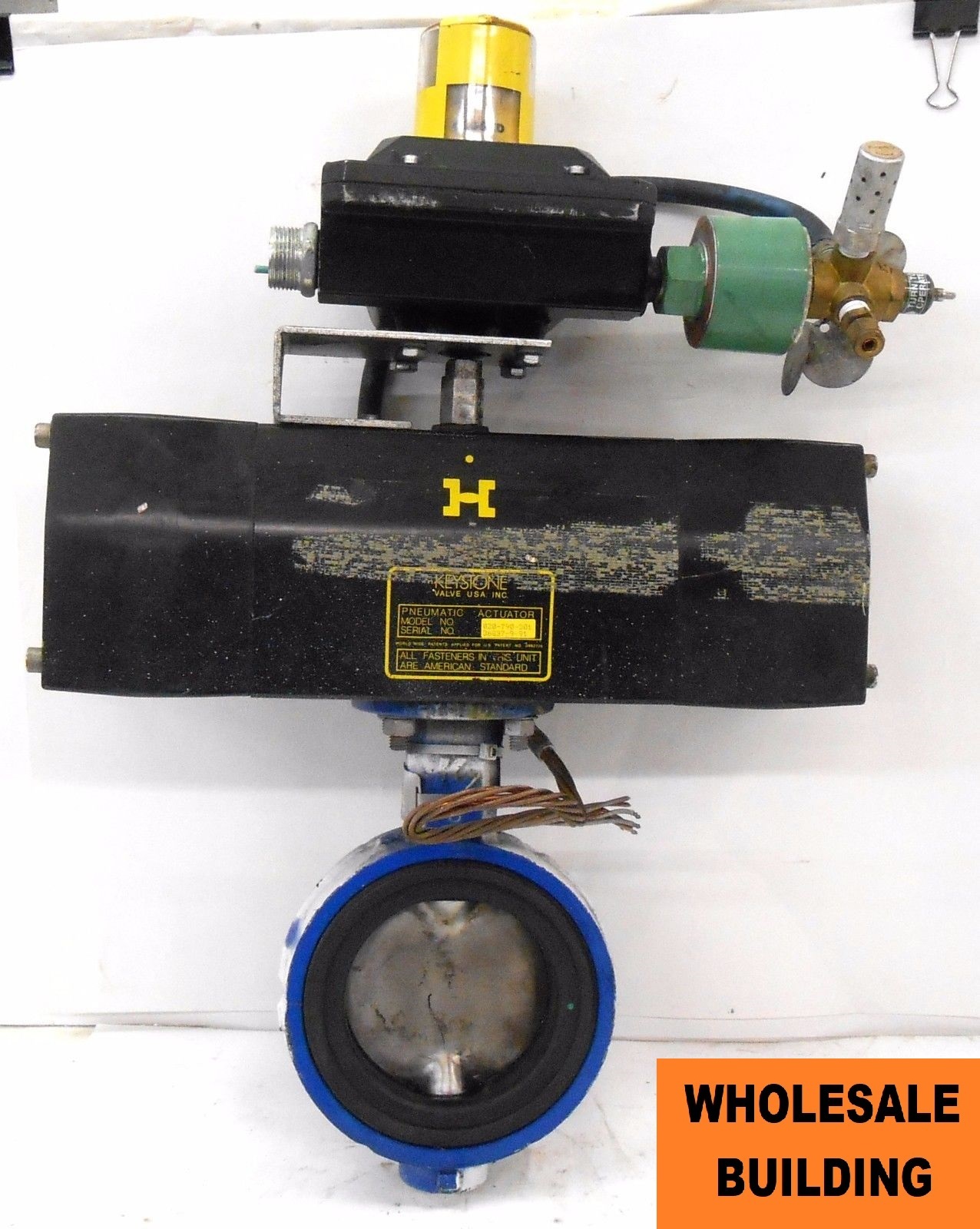 KEYSTONE 020-790-301 PNEUMATIC ACTUATOR WITH WESTLOCK MONITOR 4040