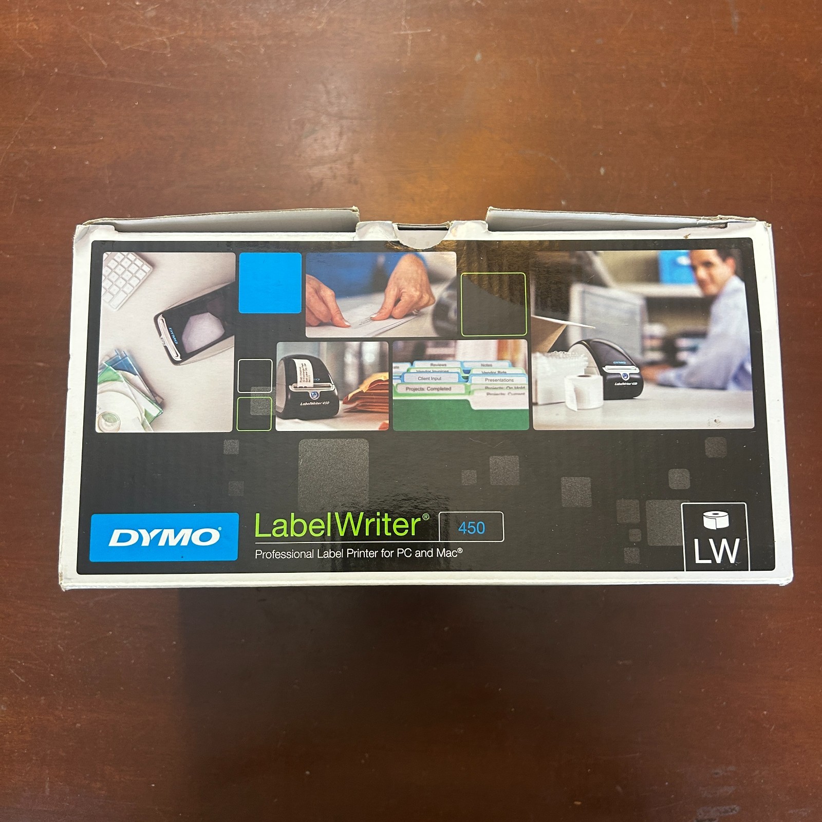 Dymo LabelWriter 450 Direct Thermal Label Printer w/ AC Adapter & Roll Brand New