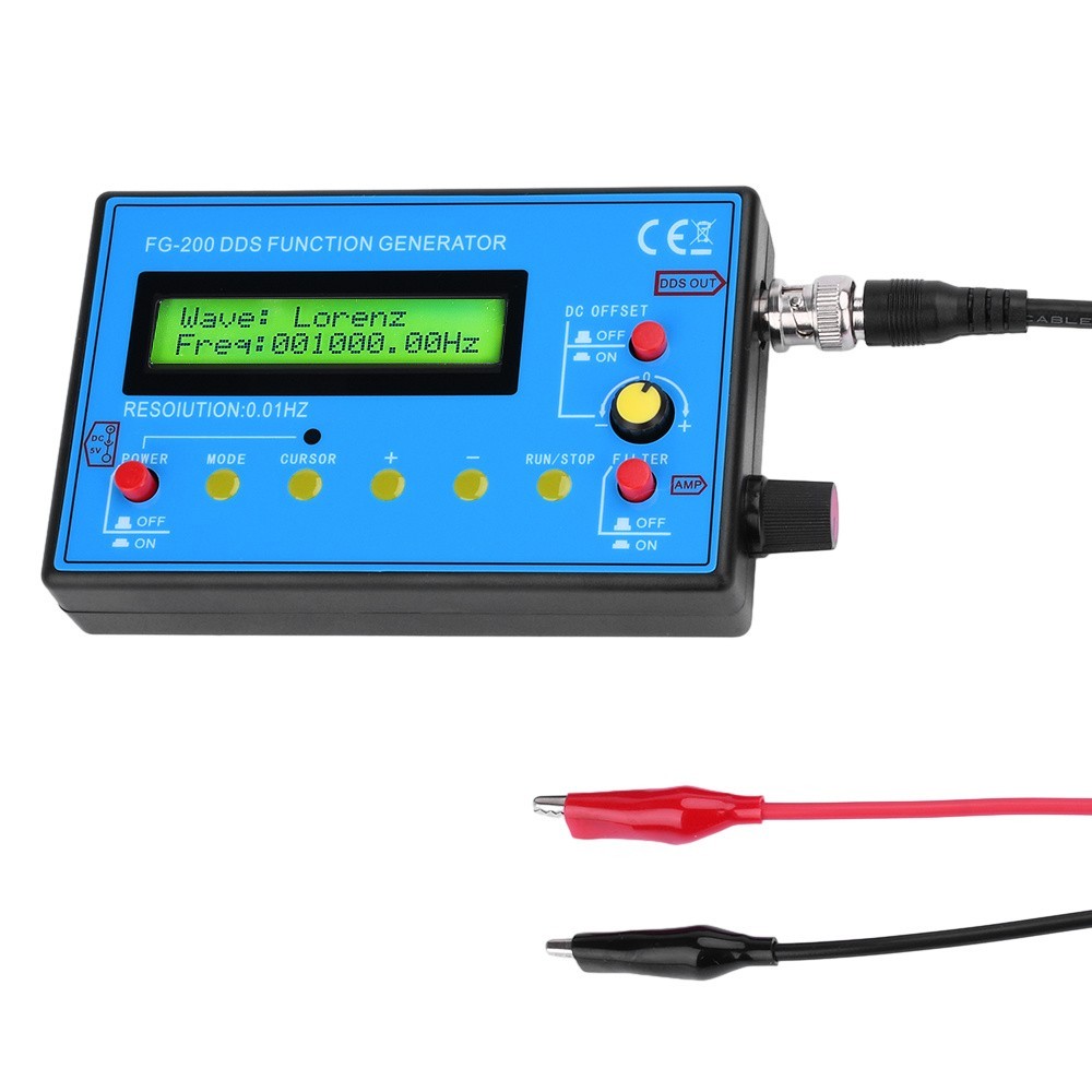FG-200 0.01Hz-500KHz DDS Function Signal Generator Frequency Signal Counter