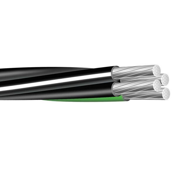 PER FOOT 2-2-4-6 Aluminum Mobile Home Feeder Direct Burial Cable (100 Amp) 600V