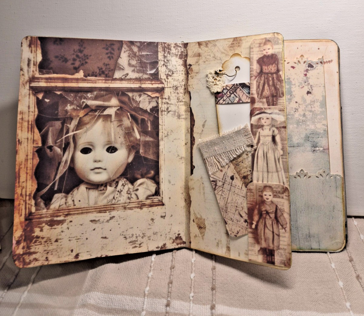 Junk Journal THROUGH THE ATTIC WINDOWS