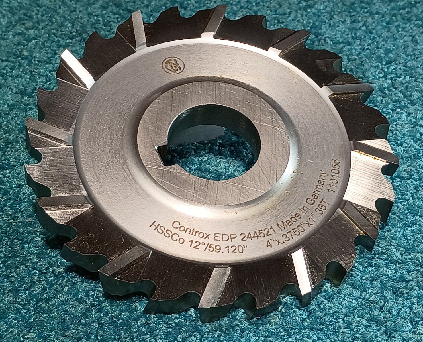 Controx EDP 244521 4″ HSS Concave Radius Milling Cutter 3/8″ SHK 12°/59°