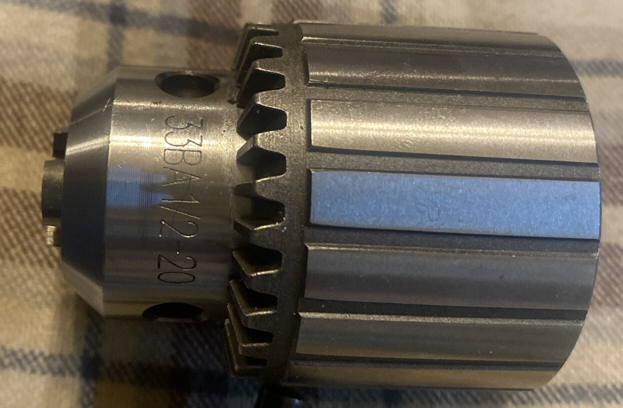 Jacob’s 33BA 1/2-20Drill Chuck W/ Key & Set Screw (5/64-1/2 IN. / 2-13 MM.)