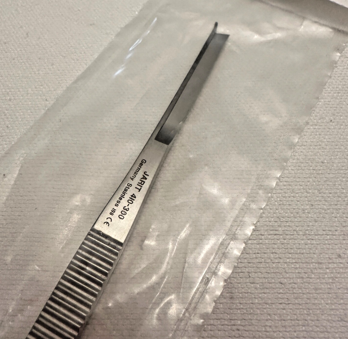 Integra Jarit 410-300 Silver Osteotome W/ Guard ,Straight , 4mm Wide WL 7″