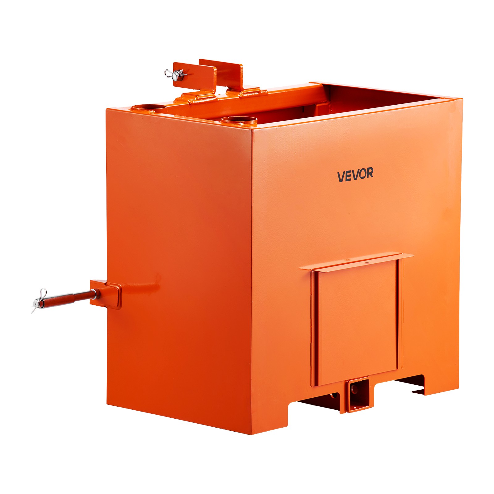 VEVOR Ballast Box 3 Point Category 1 Tractor Quick Tach Hitch 5ft³ 800lbs Orange