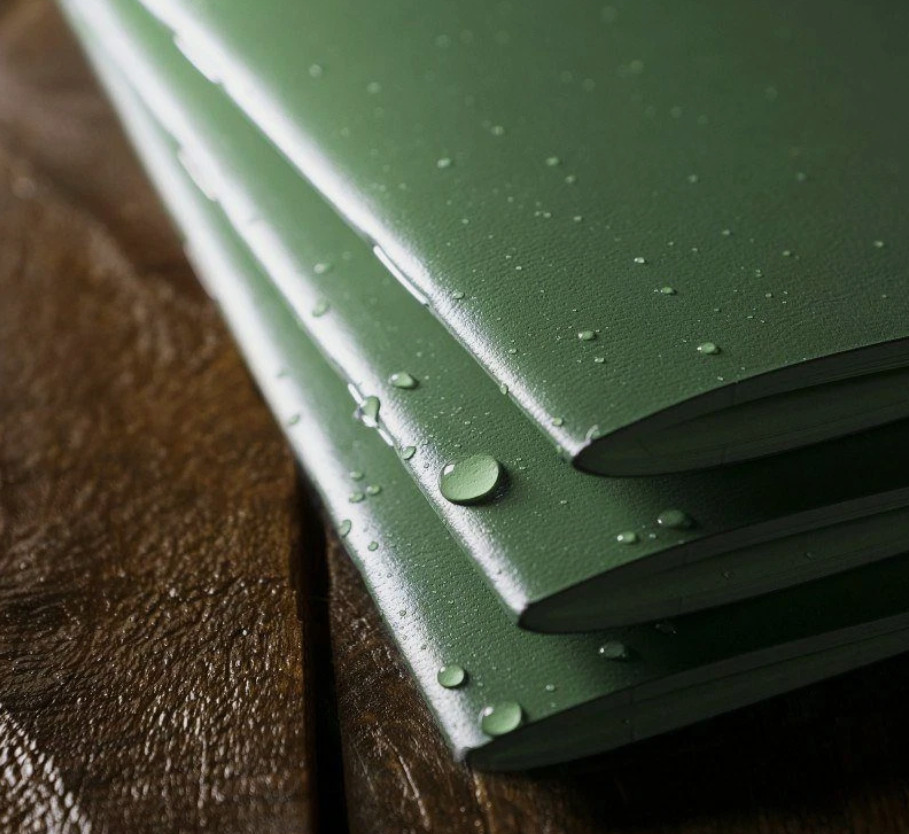 Rite In The Rain Mini Stapled Binding Notebook (Single) Green Field-Flex Cover