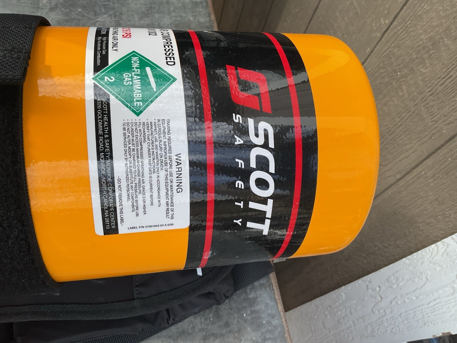 3M Scott 2216 PSI SCBA Air Cylinder W/Hard Case P/N 200874-01 Empty Hydro 11/24