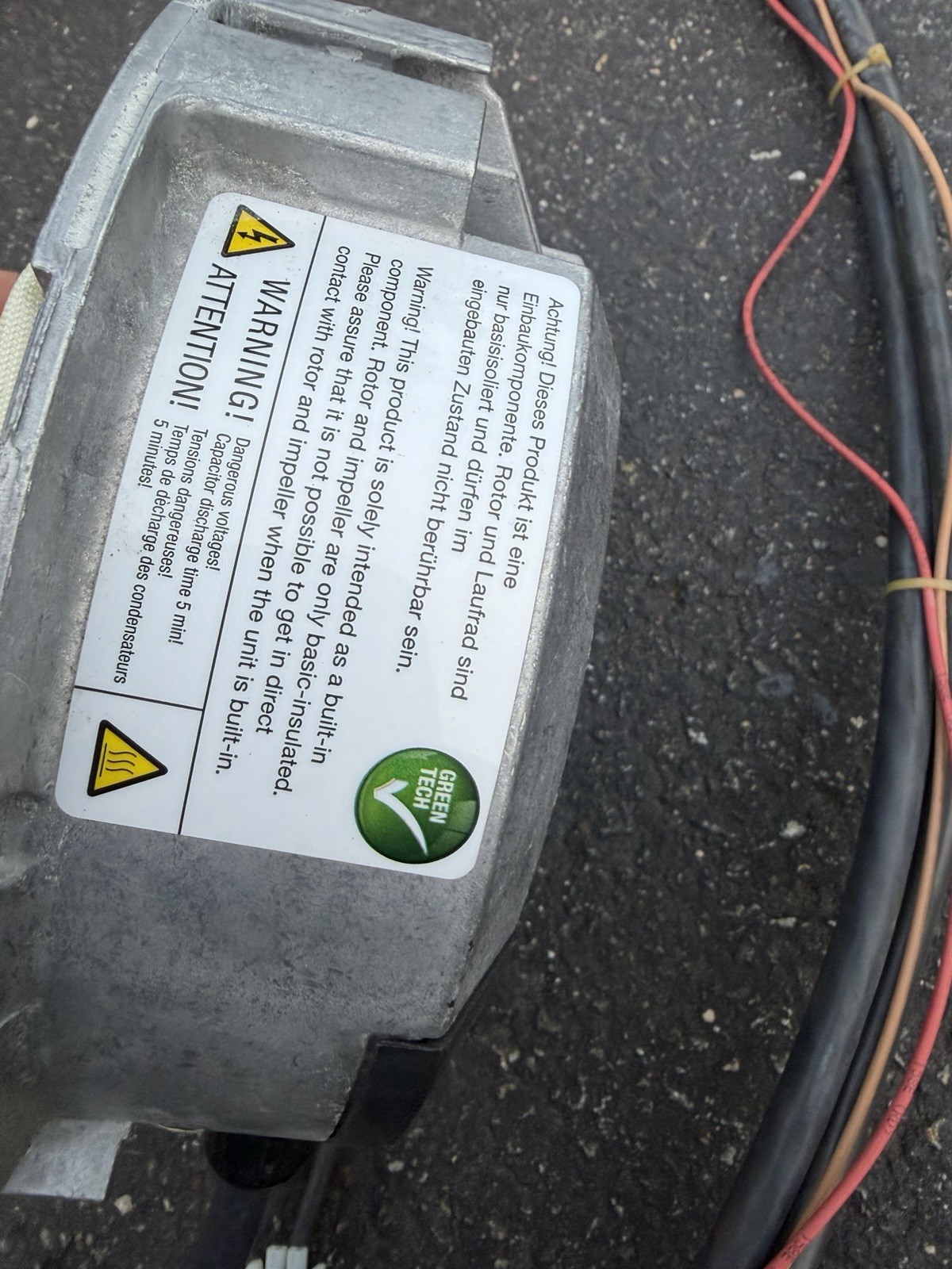 Trane MOD02788 ebm-papst R3G500-PW07-15 EC Blower Motor 11200-1-0171