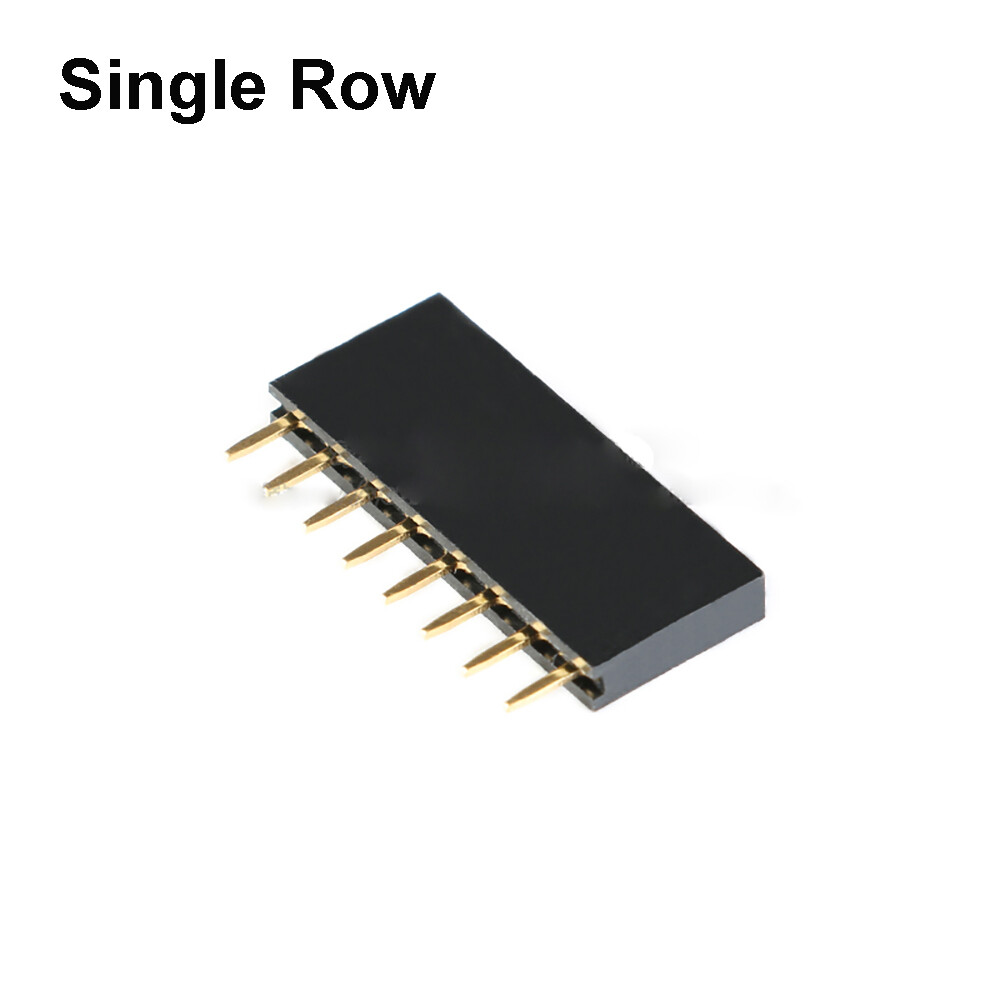 2.54mm 0.1″ PCB Header Vertical Female Socket Connector – Single Double Row