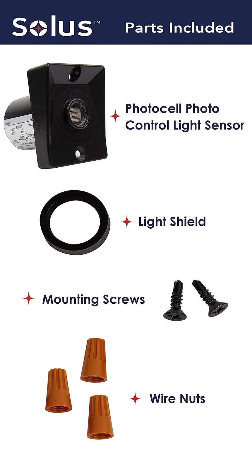 SPC-320 120V Automatic Dusk to Dawn Photocell Photo Control Light Sensor Switch