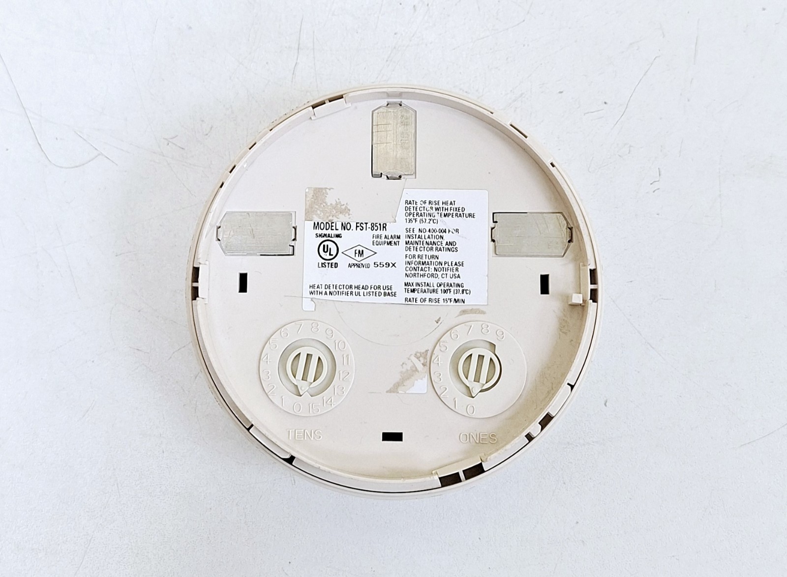 Notifier FST-851R Intelligent Heat Detector (Lot of 8 pcs)