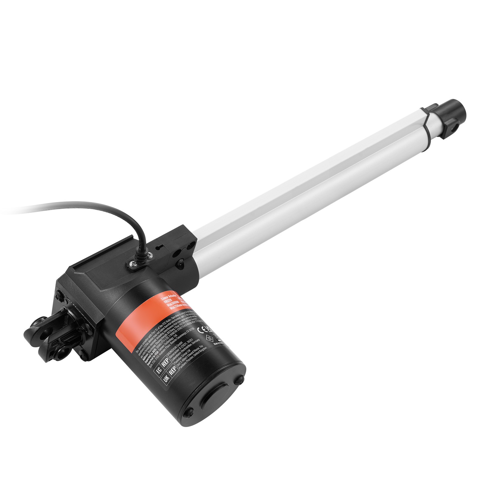 VEVOR Linear Actuator 12V 12In Heavy Duty 1320lbs/6000N 0.19″/s IP44 Protection