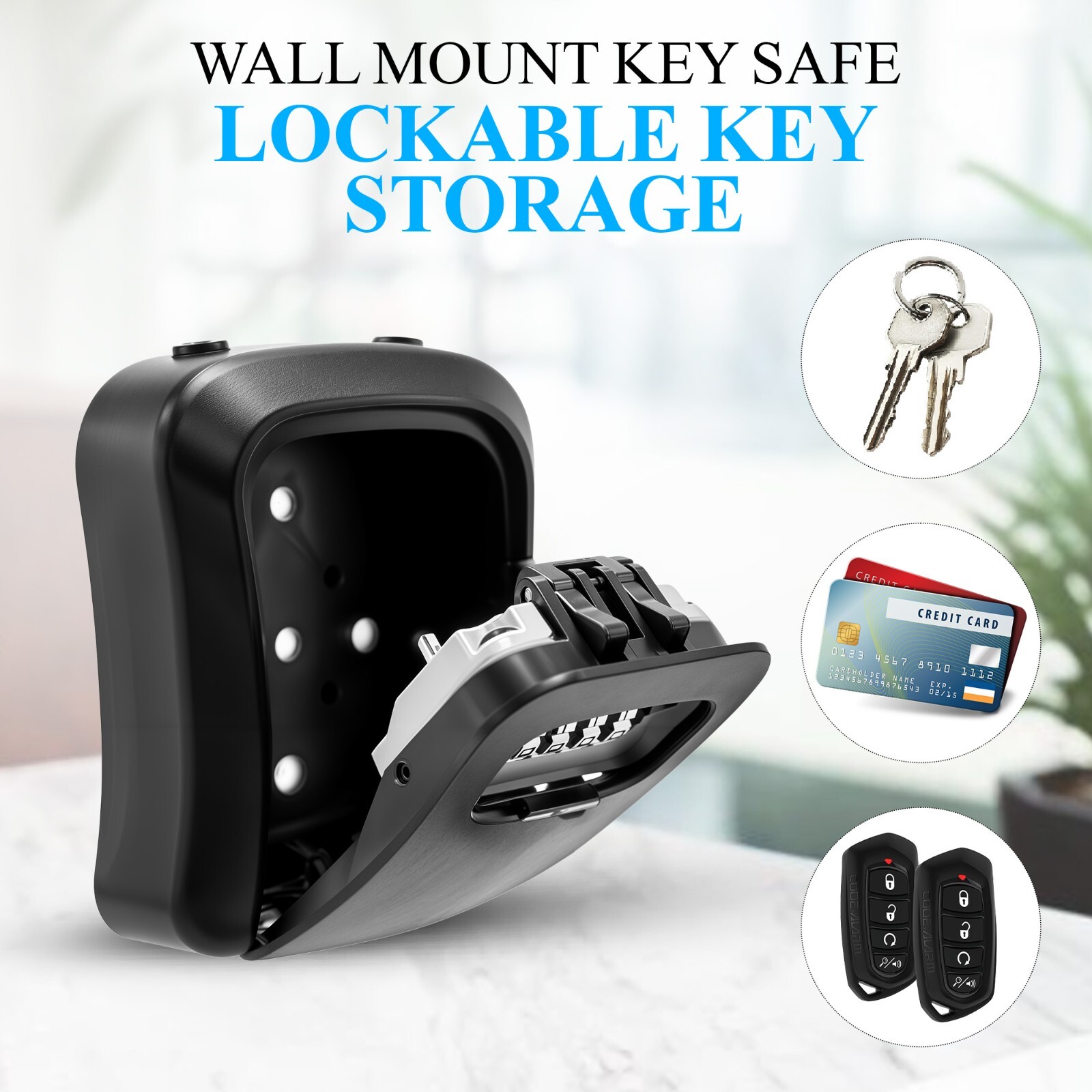 ABS Non-Metal Lock Box for Keys – Secure, Durable, Weather-Resistant Storage