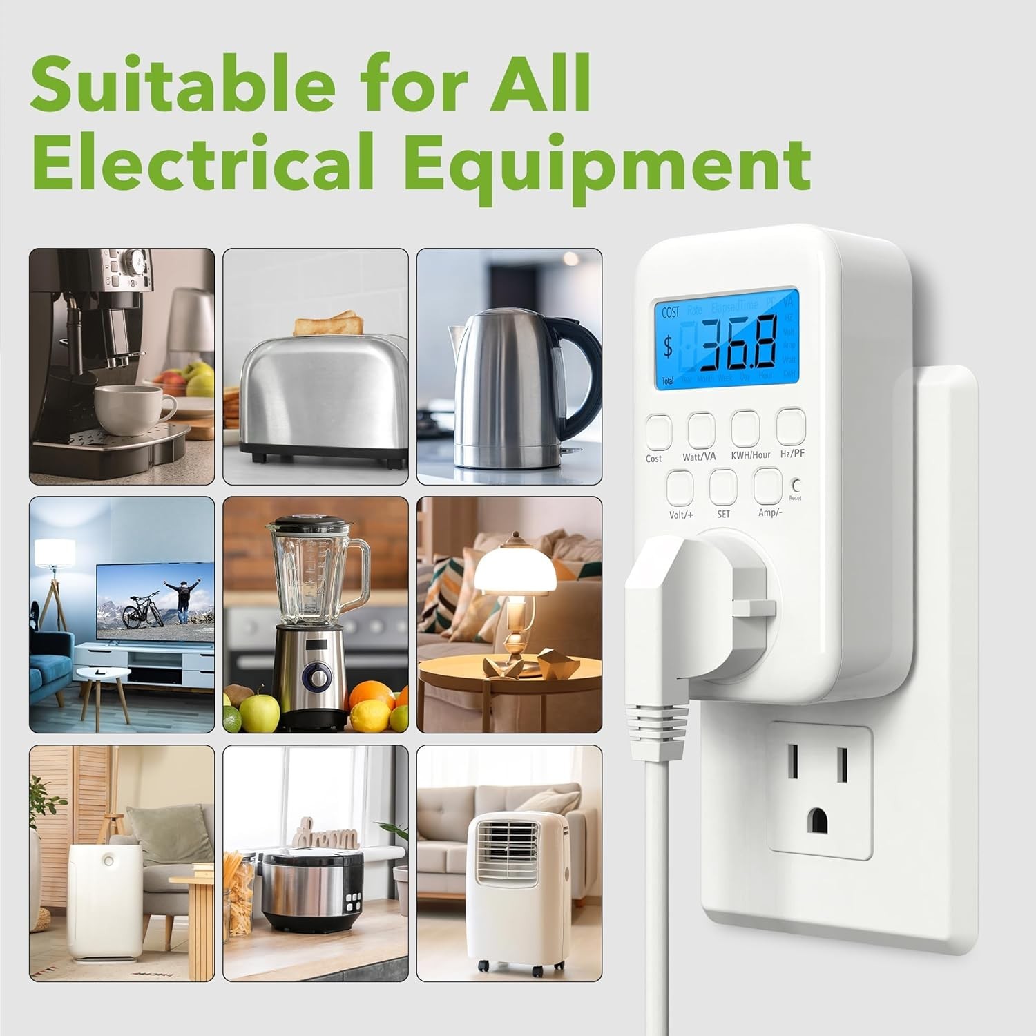 Energy Saving Device Stopwatt Electricity Saving Box Stabilize Voltage Device-US