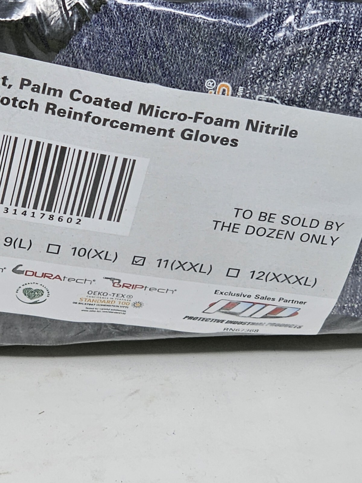 PIP MAXICUT ULTRA NITRILE MICRO-FOAM COATED PALM 44-3755/XXL 12 Pair Size 11 XXL