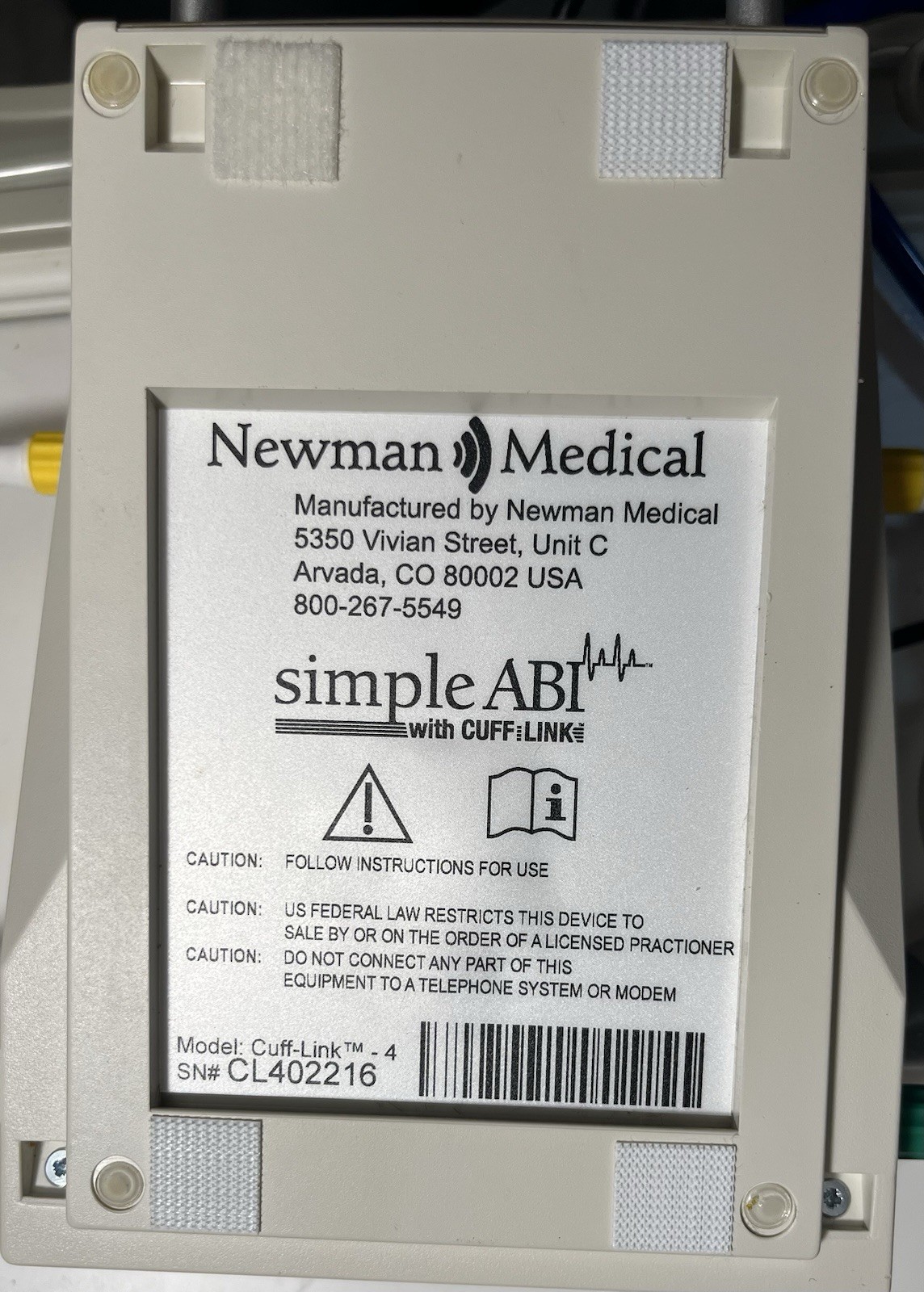 Newman Medical Simple ABI with CUFF-LINK Vascular ABI System, Cuff-Link – 4