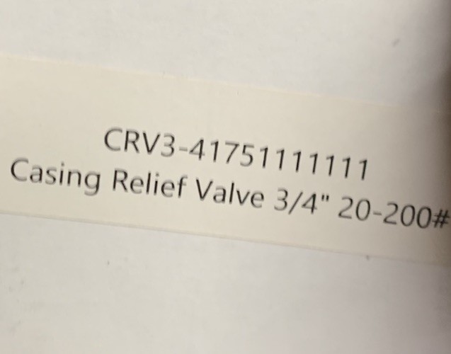 CLA-VAL 20881504A Pressure Relief Valve 3/4″ 20-200Psi Direct Acting NEW