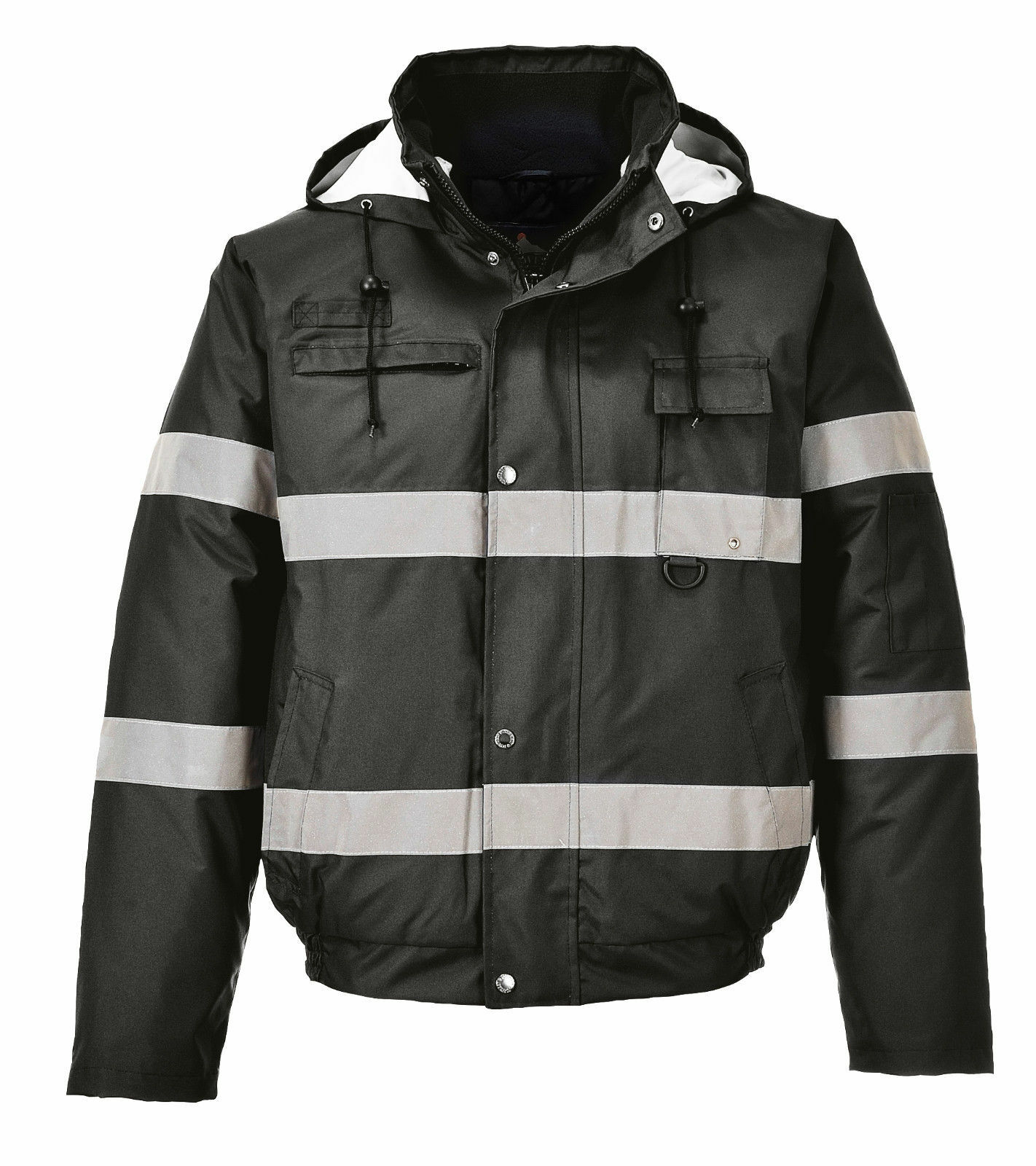 Portwest US434 Iona Lite Waterproof Reflective Safety Quilt Lined Bomber Jacket