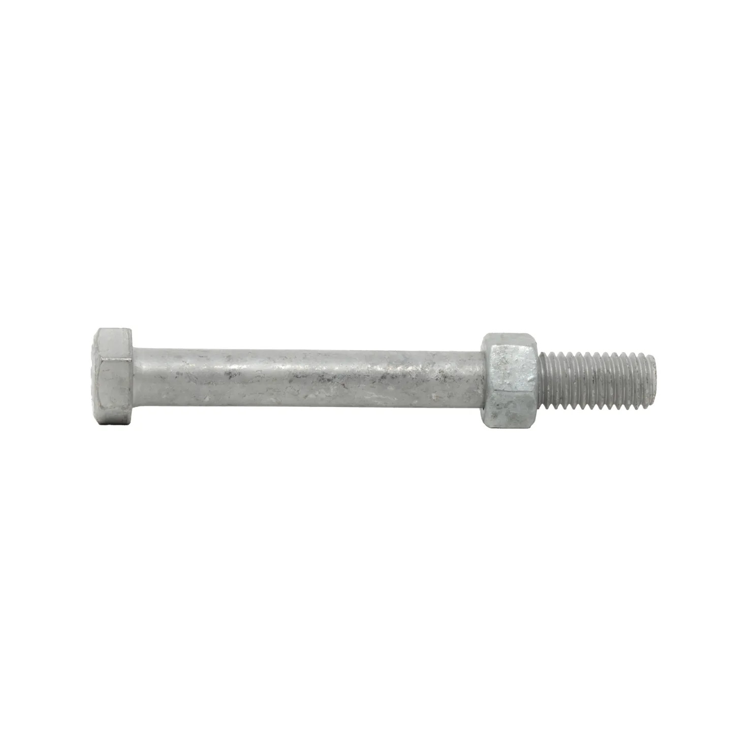 1/2″-13 x 6″ Hot Dipped Galvanized Hex Bolt w/Nuts, Partial Thread, Qty 25