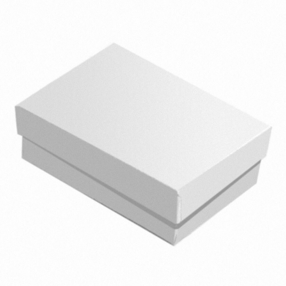 100 Glossy White Cotton Filled Boxes Jewelry Gift Box 2-5/8″ x 1-1/2″ x 1″