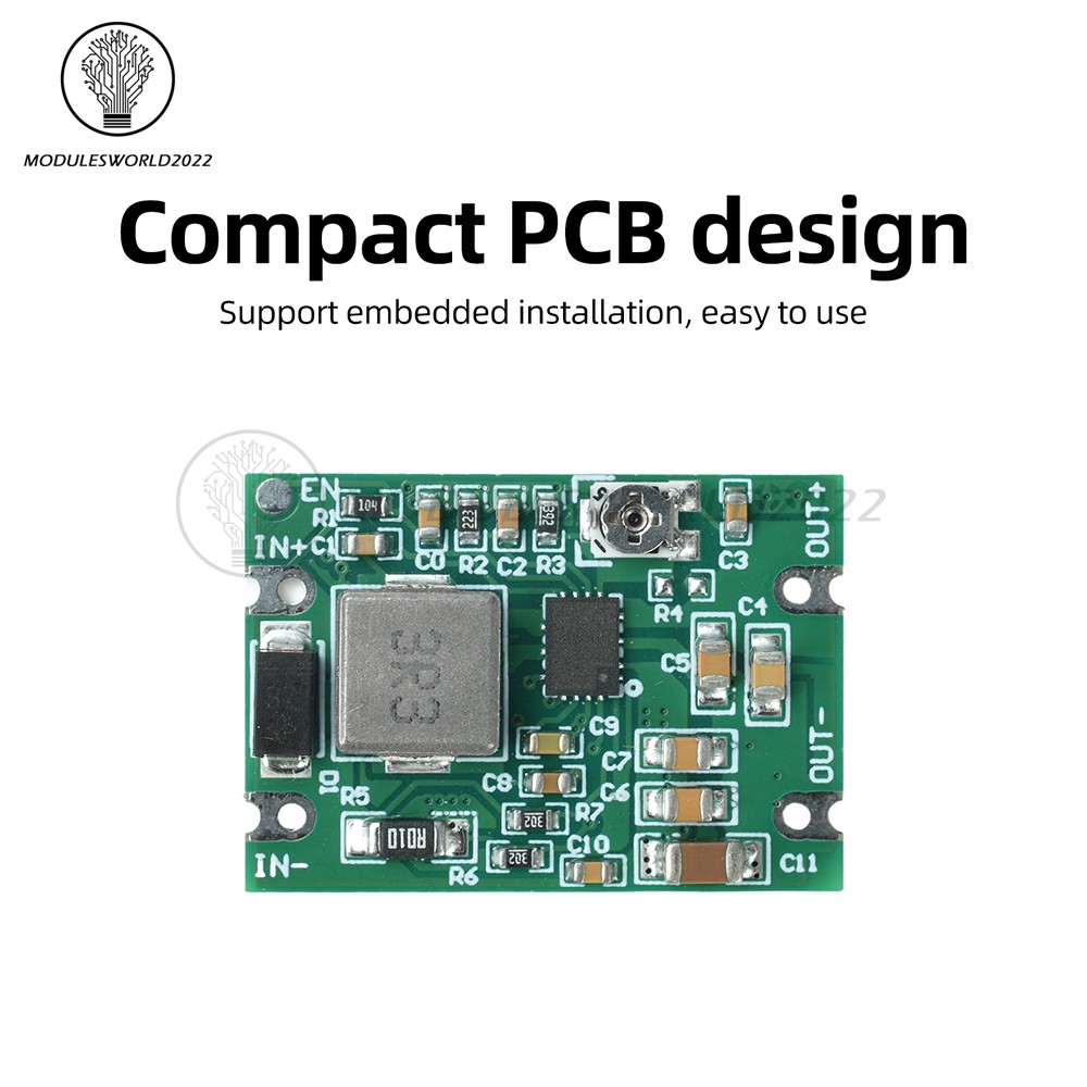 DC 3–20V to 1.2–18V Buck-Boost Module Regulated Power Supply Module for Battery