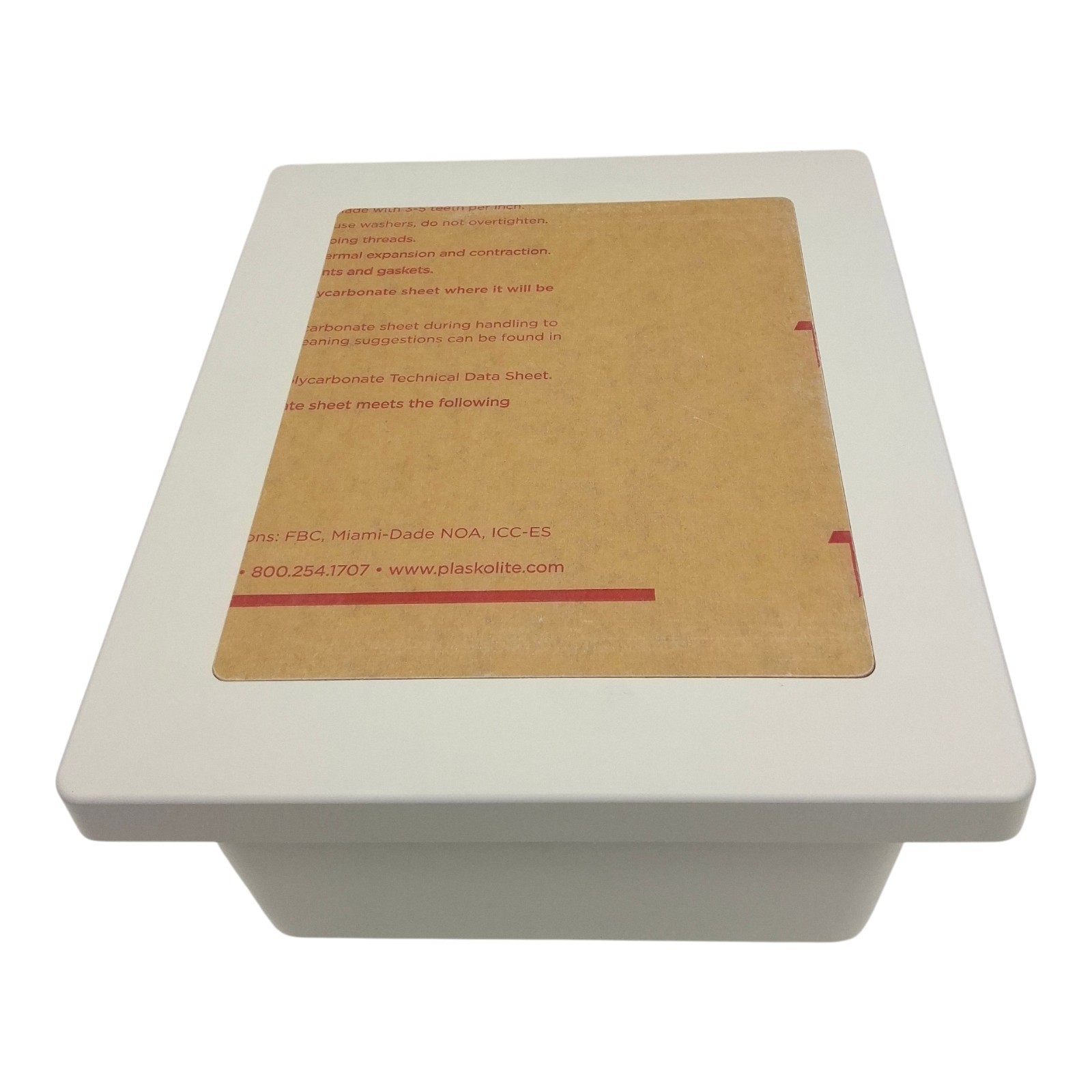 Allied Moulded AM1206TW 12x10x6 Fiberglass Enclosure Window Twist Latch