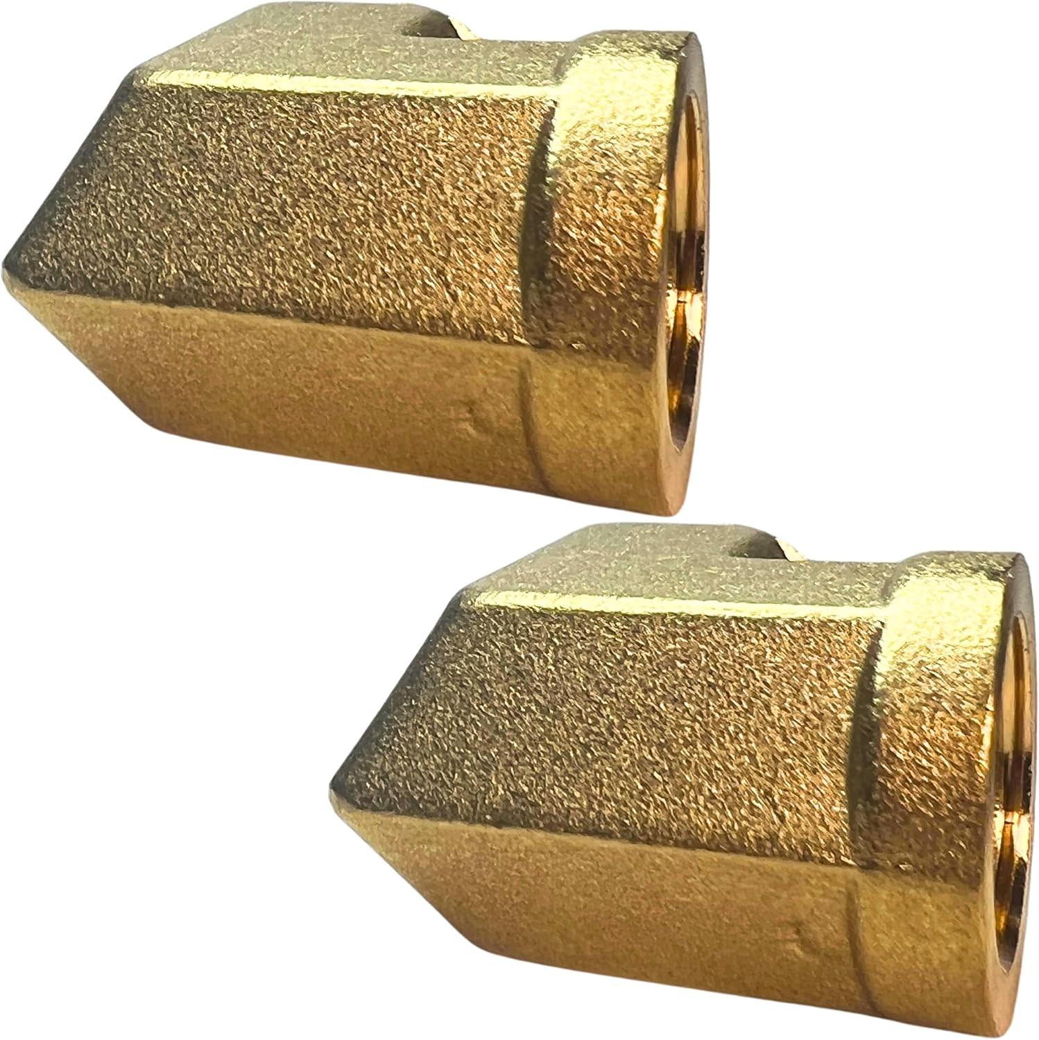 2pcs 3/8″ NPT Brass 90° Street Elbow Male to Female Pipe Fitting Forged Durable