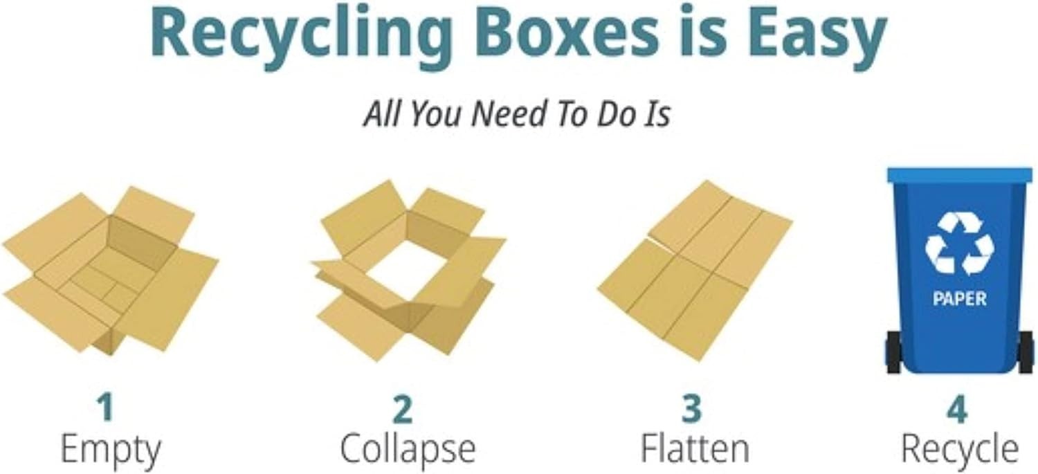 50 10x8x4 Cardboard Paper Boxes Mailing Packing Shipping Box Corrugated Carton