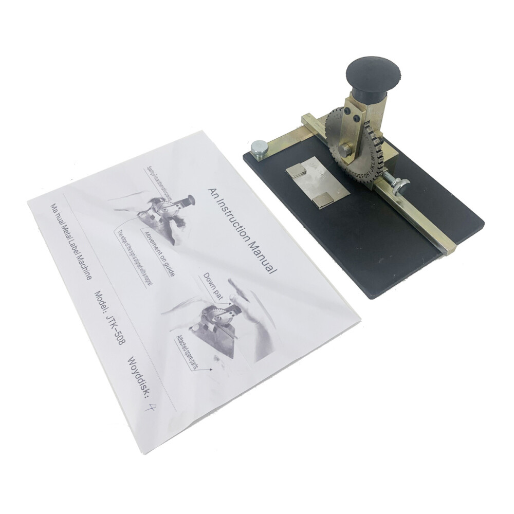 Metal Stamping Marking Machine Manual Plate Stamping Printer Dog Tag Embosser