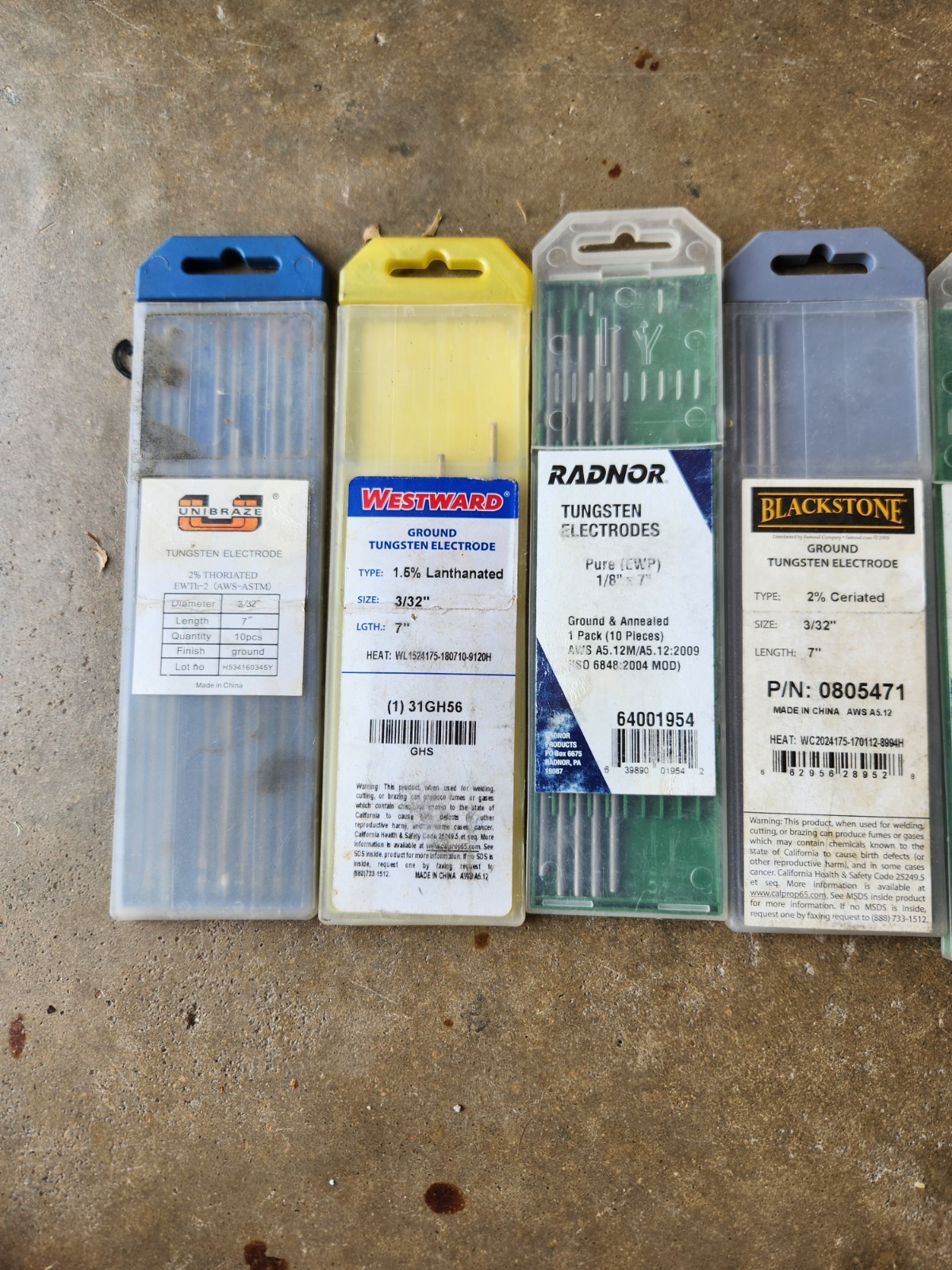 Radnor EWLa Tungsten Electrodes 2% Lanthanated 3/32″ x 7″ 10 Pack MISC PACKS