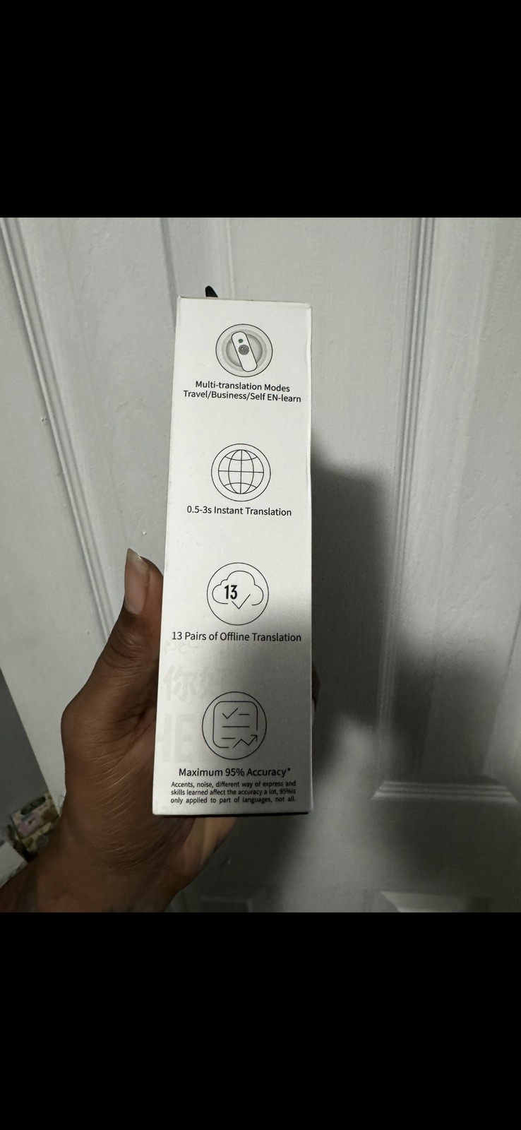 ​Timekettle M3 Language Translator Earbuds – Two-Way Translator Device – White
