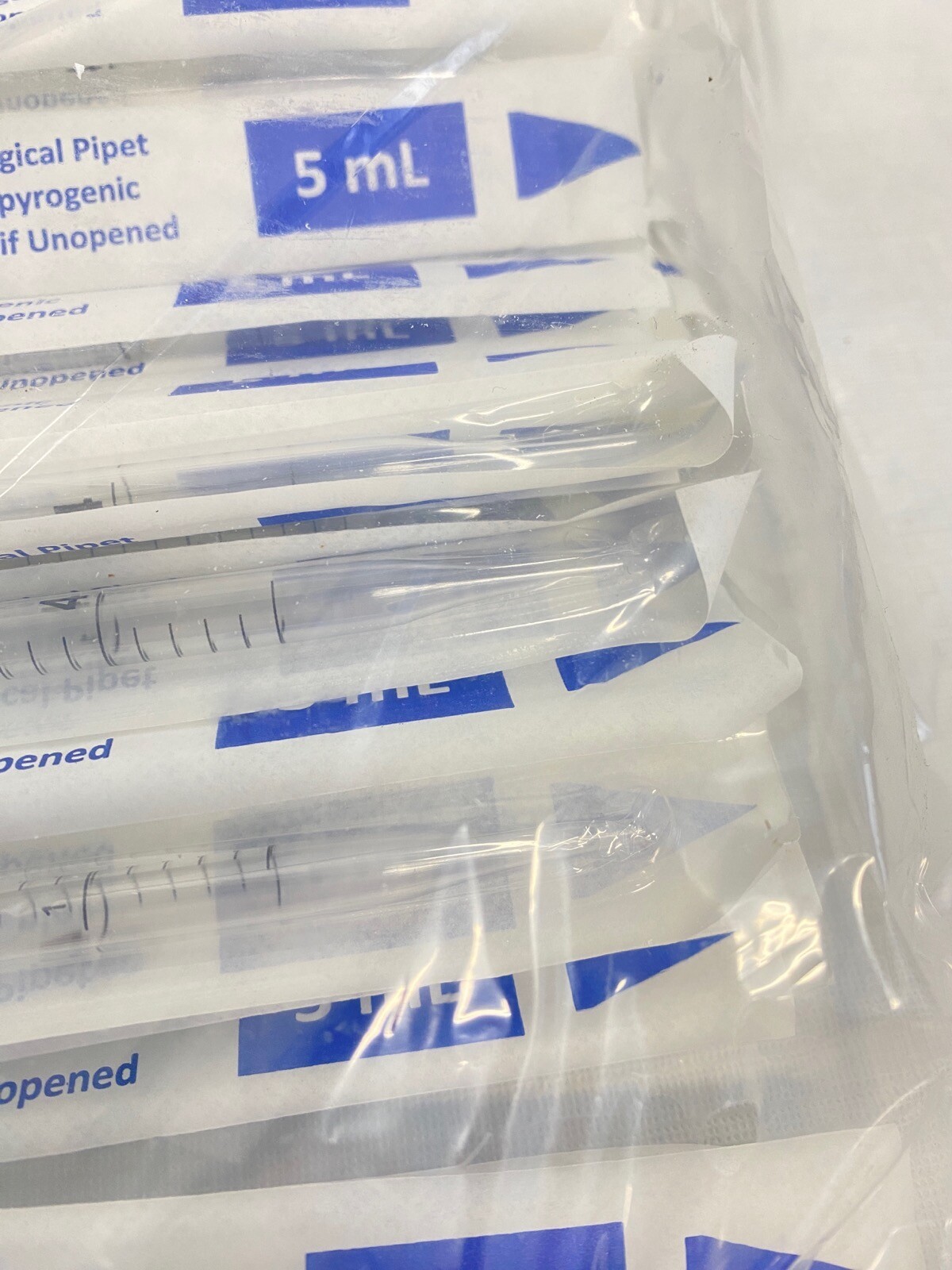 200/Cs CELLTREAT 5mL PS Graduated Serological Pipettes Individual Wrap 229205B